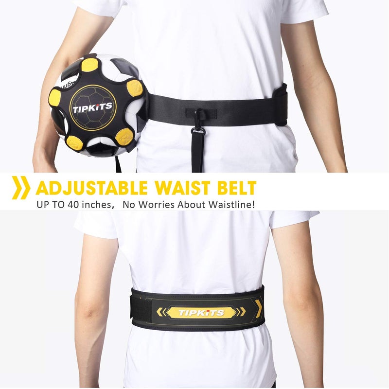 TIPKITS Soccer Training Equipment for kids Adults, Solo Soccer Trainer Belt, with Upgraded Leather Fixation - Image 3
